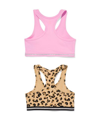 Croptops pour enfant léopard - 2 pièces marron marron - 19340370BROWN - HEMA