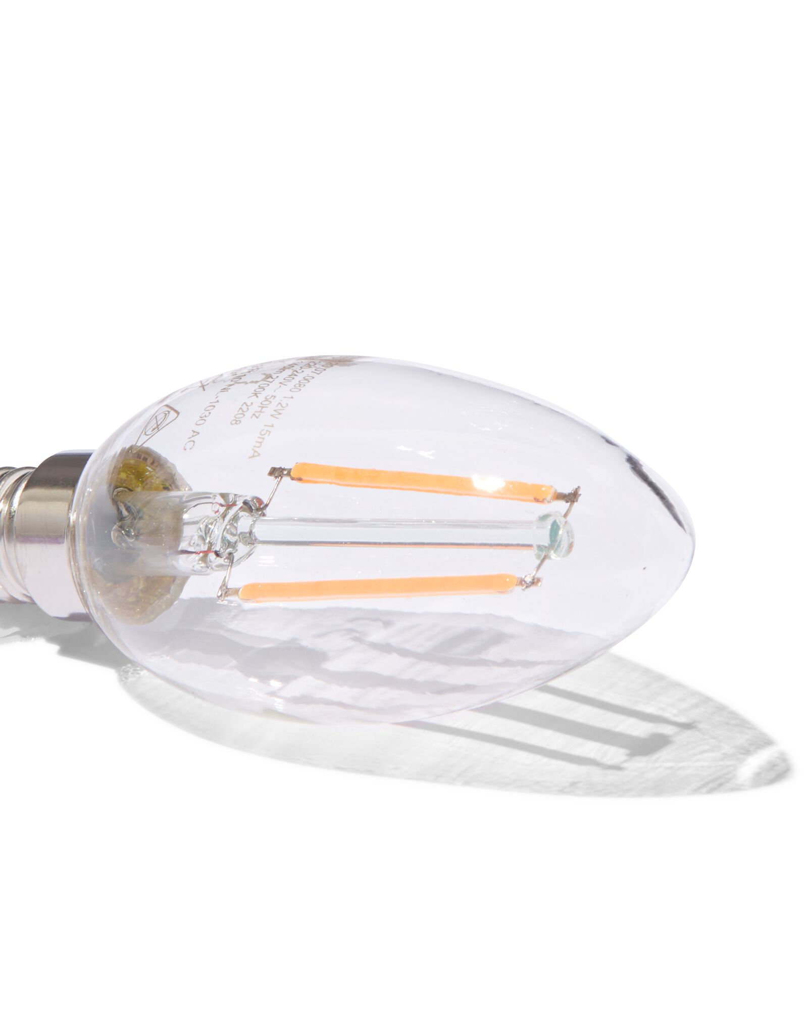 bougie led transparente E14 1,2W 140lm - 20000060 - HEMA