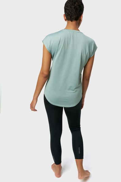 t-shirt de sport femme mesh vert - 1000027615 - HEMA