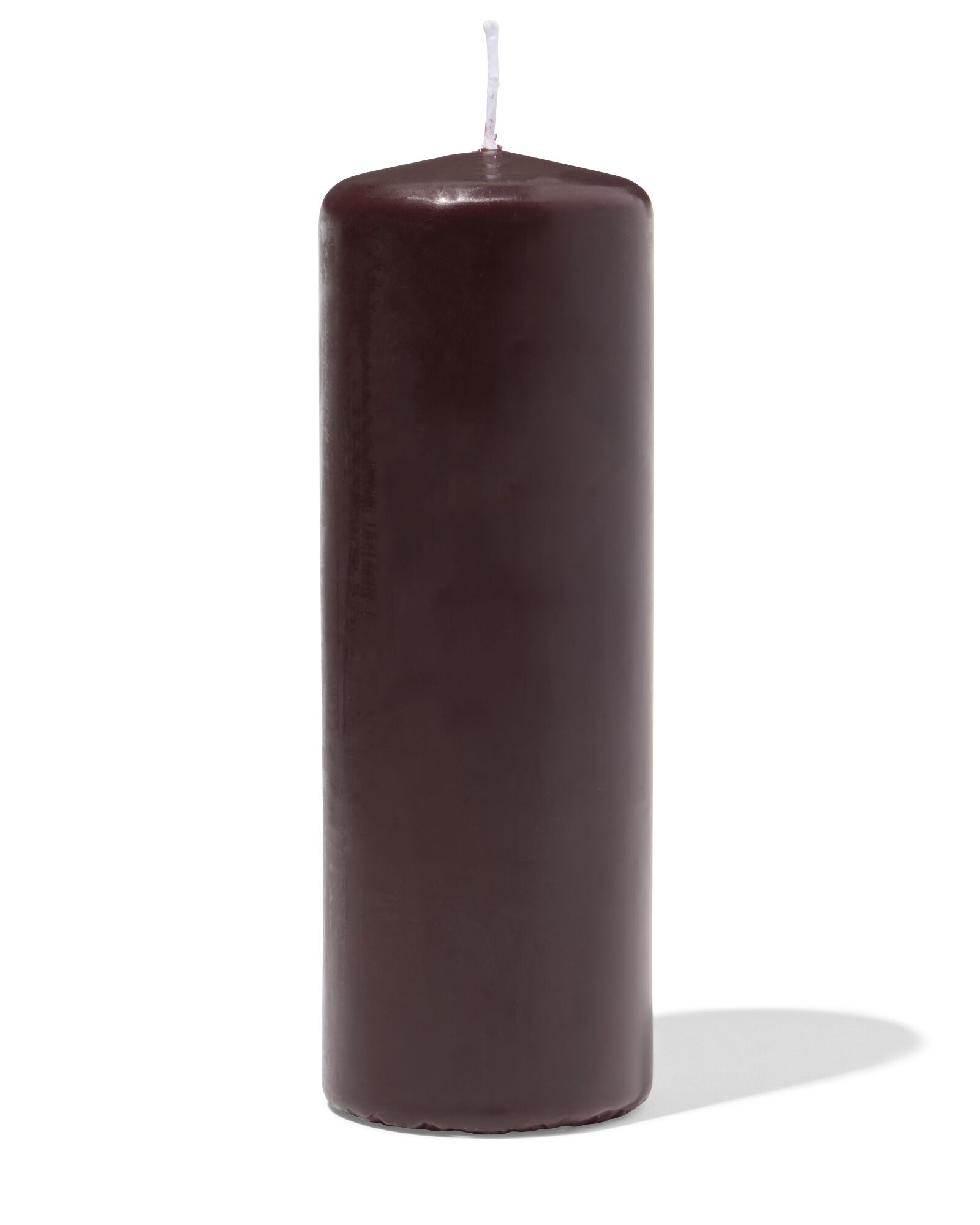 Stumpenkerze &Oslash; 7 &times; 20 cm, dunkelbraun dunkelbraun 7 x 20 - 13509053 - HEMA