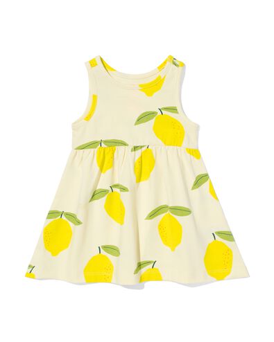 robe débardeur bébé citrons jaune pâle 68 - 33047252 - HEMA