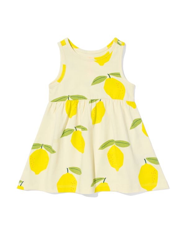 Baby-Kleid, ärmellos, Zitronen hellgelb hellgelb - 33047250LIGHTYELLOW - HEMA
