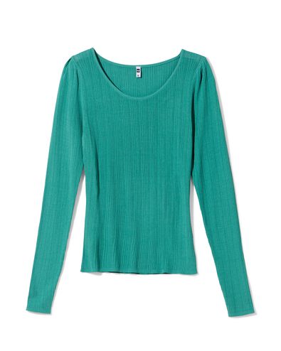 damestop Loua crinkle blauw blauw - 36207270BLUE - HEMA