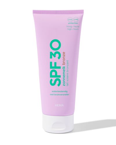cr&egrave;me solaire avec acc&eacute;l&eacute;rateur de bronzage SPF30 200ml - 11640014 - HEMA