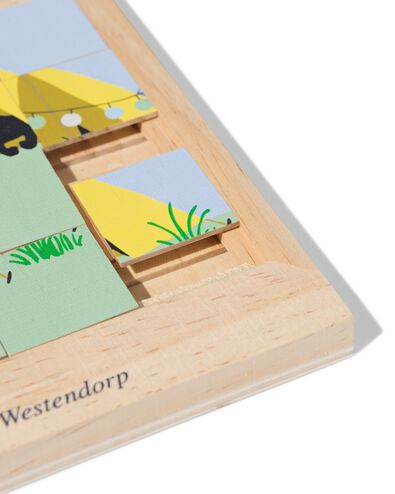 puzzle coulissant Takkie et Siepie 14x15,5x1,4cm bois - 15800157 - HEMA