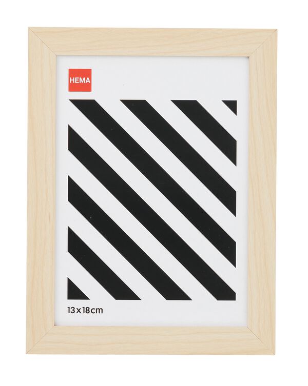 fotolijst hout 13x18 naturel 13 x 18 hout - 13621031 - HEMA