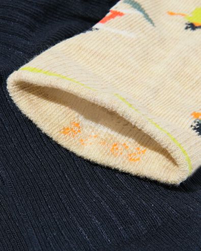 5 paires de chaussettes enfant avec du coton - surf gris chiné 23/26 - 4320151 - HEMA