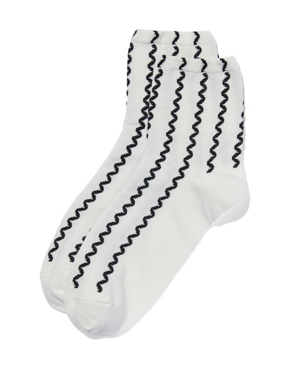 chaussettes femme 3/4 avec coton blanc blanc - 4210075WHITE - HEMA