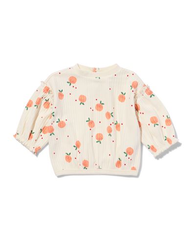 pull c&ocirc;tel&eacute; p&ecirc;ches pour b&eacute;b&eacute; &eacute;cru - 33063850ECRU - HEMA