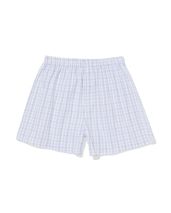 Lockere Herren-Boxershorts, kariert eierschalenfarben eierschalenfarben - 19190150OFFWHITE - HEMA