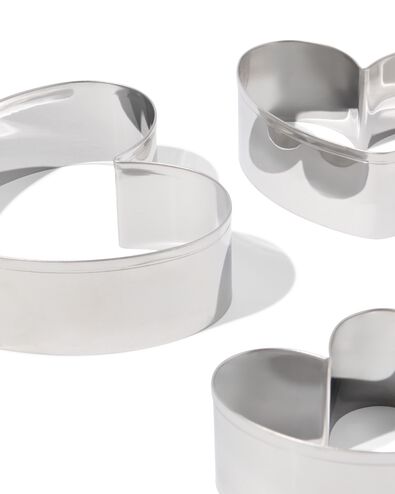 koekvormpjes hart liefde - 3 stuks - 60800237 - HEMA