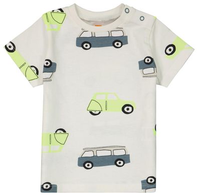 t-shirt bébé autobus blanc cassé - 1000024079 - HEMA