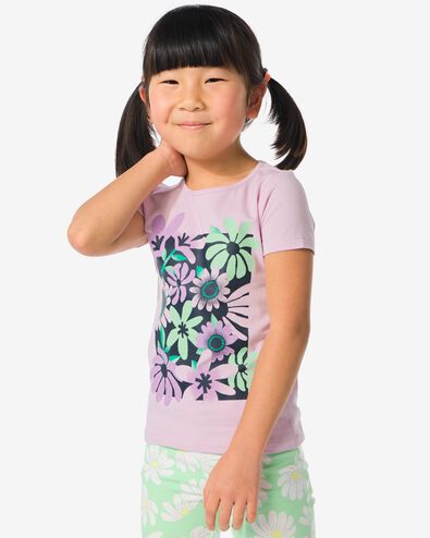 t-shirt enfant violet 110/116 - 30864053 - HEMA
