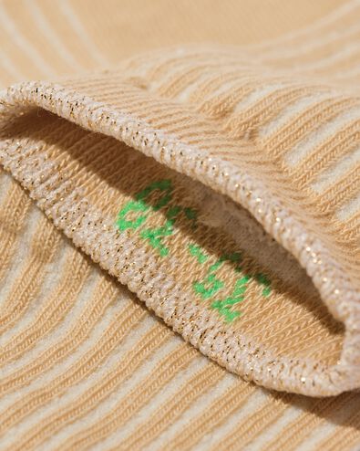 chaussettes femme &agrave; rayures sable sable - 4280705SAND - HEMA