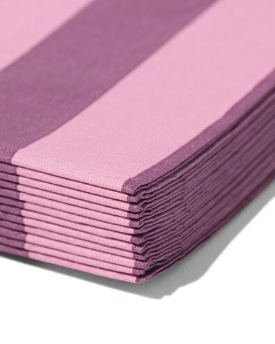 serviettes 33x18cm papier rayure - 12 pi&egrave;ces - 14250378 - HEMA