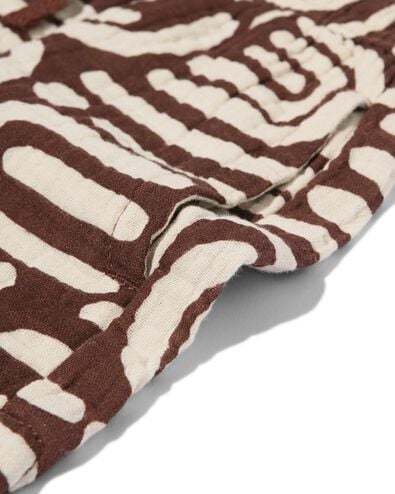 kindershort regular fit bruin bruin - 30716203BROWN - HEMA