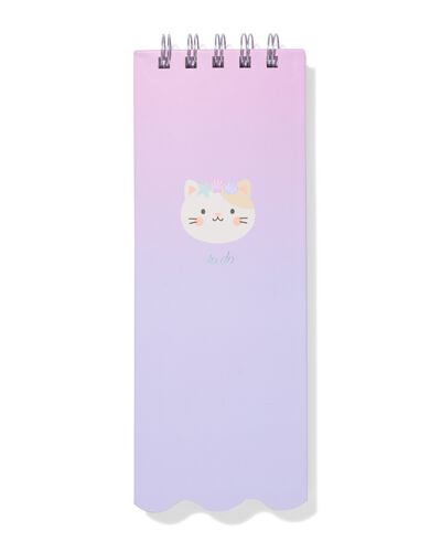 To-do-Block 8 &times; 22,4 cm Katze - 14102209 - HEMA