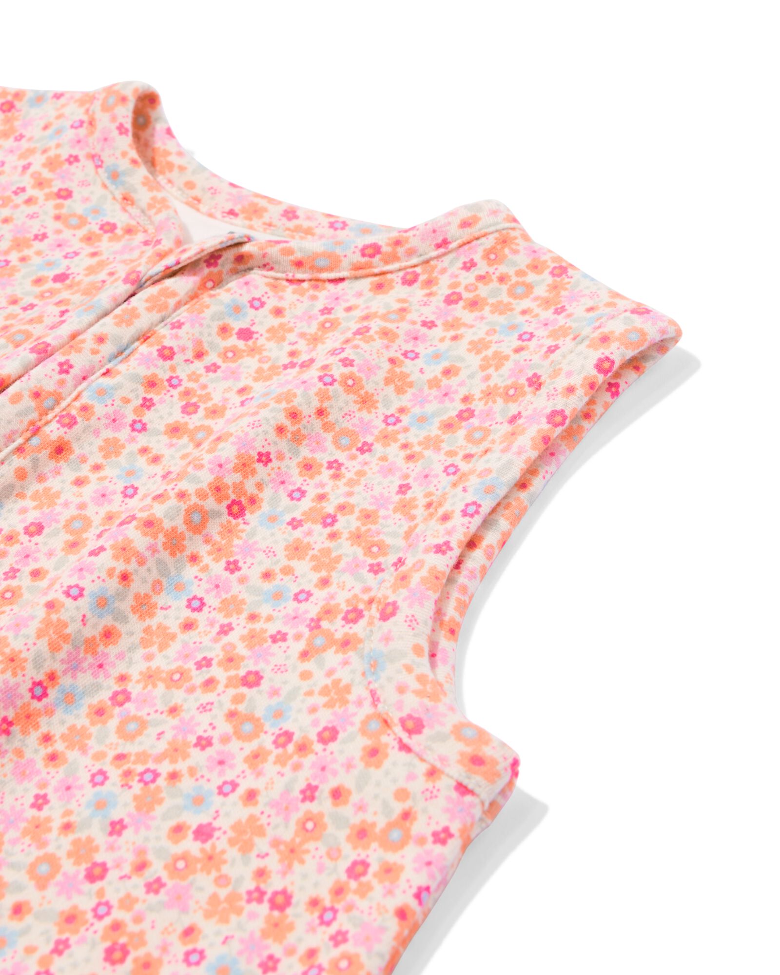 babyslaapzak mouwloos katoen 0.5tog bloemen multicolor multicolor - 33302460MULTICOLOUR - HEMA