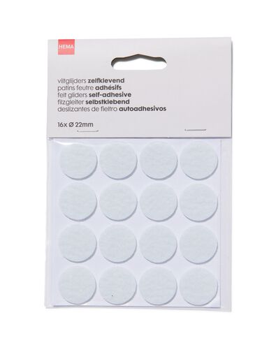 16-pak zelfklevende viltglijders - 81040074 - HEMA