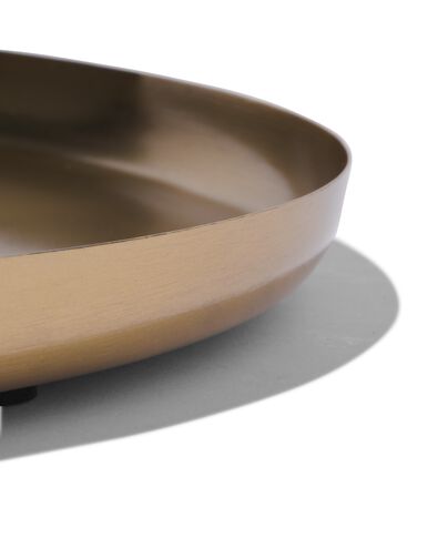 sous-verre &agrave; bougie &Oslash;33cm m&eacute;tal dor&eacute; - 13382060 - HEMA