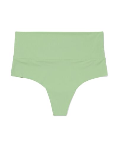 damesstring met hoge taille ultimate comfort groen XL - 19648127 - HEMA