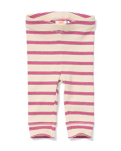 Baby-Leggings zum Mitwachsen, gerippt und gestreift ecru ecru - 33453820ECRU - HEMA