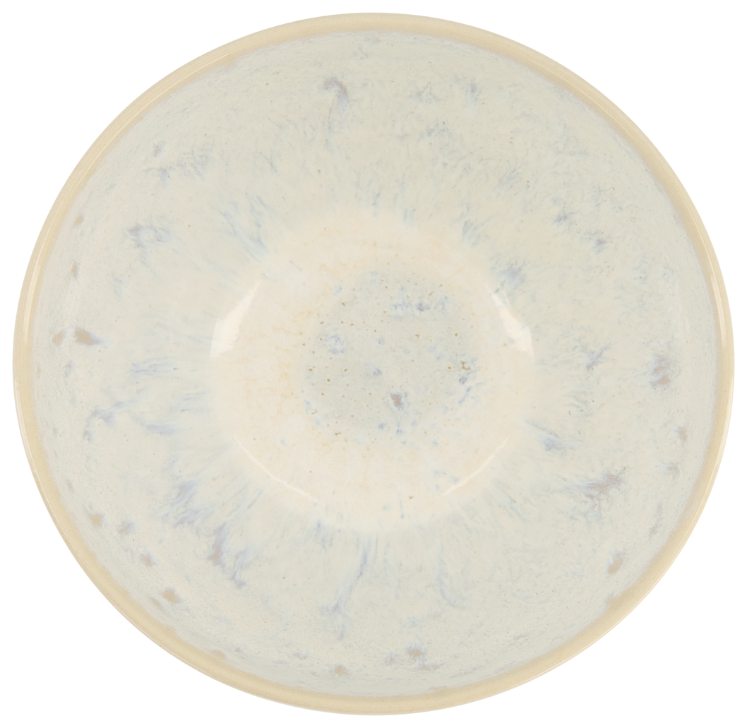 Schale Porto, 14 cm, reaktive Glasur, weiß - 9602235 - HEMA