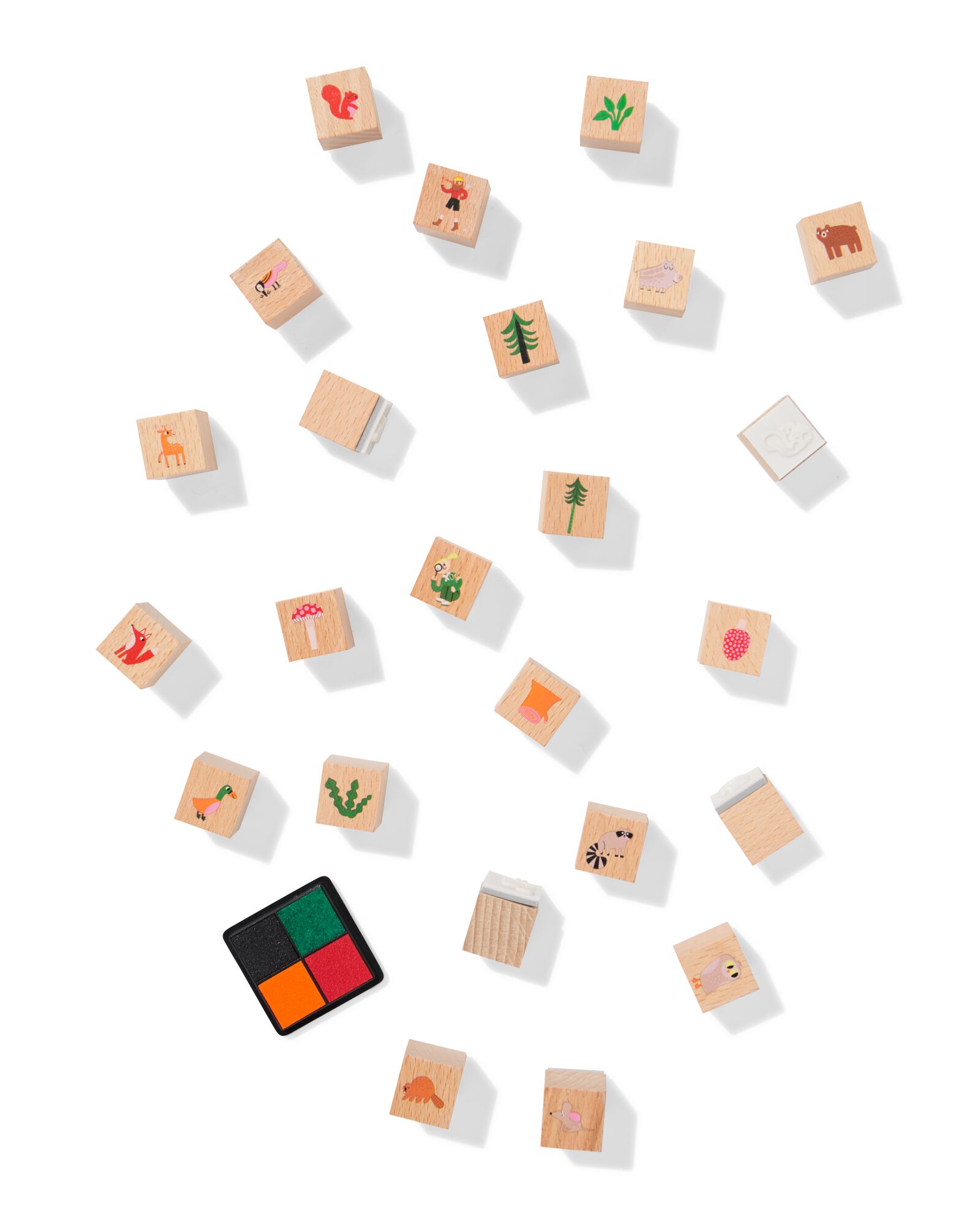 stempelset bosdier 28-delig - 15900244 - HEMA