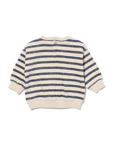 Baby-Sweatshirt, Streifen ecru - 33111970ECRU - HEMA
