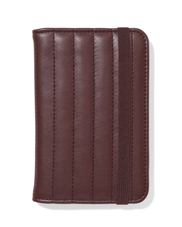 Reisepassh&uuml;lle, gerippt, braun - 18160019 - HEMA