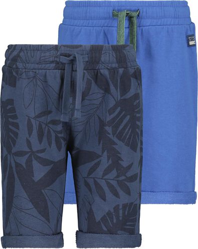 2 shorts enfant bleu bleu - 1000019017 - HEMA