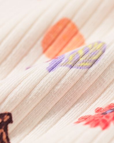 Kinder-T-Shirt, Jersey, gebl&uuml;mt ecru ecru - 30866440ECRU - HEMA