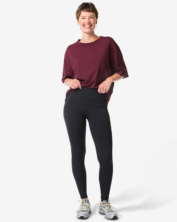 dames sportlegging zwart zwart - 36070116BLACK - HEMA