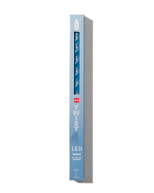 gedrehte LED-Haushaltskerze, Kerzenwachs, Ø 2.3 x 28.3 cm, blau - 13550043 - HEMA