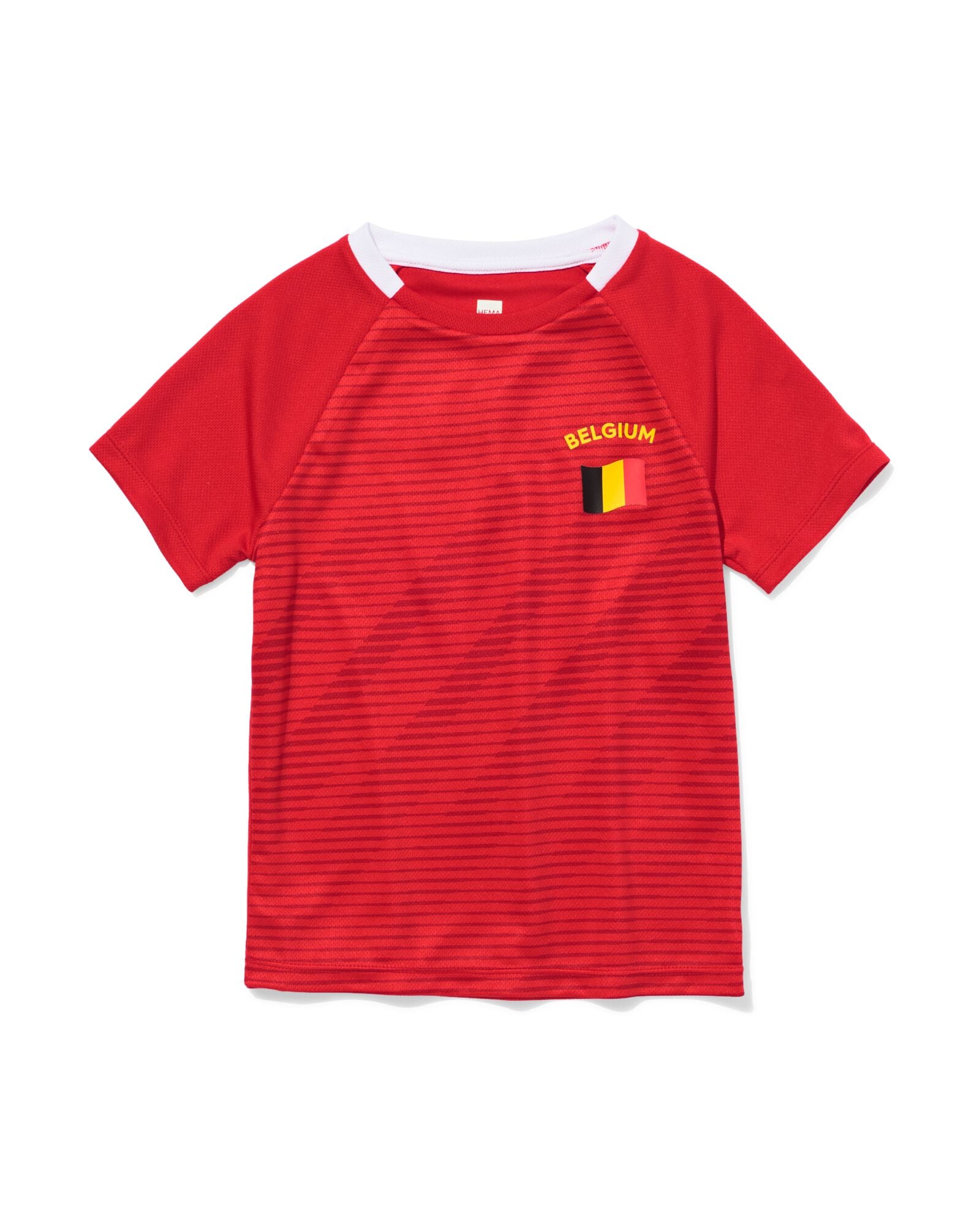 kinder T-shirt rood rood - 30602240RED - HEMA