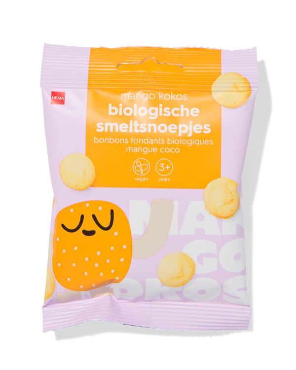 bio smeltsnoepjes mango-kokos 10g - 10250036 - HEMA