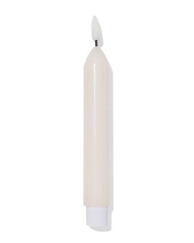 bougie longue &agrave; led ⌀2,3x20cm ivoire - 13550136 - HEMA