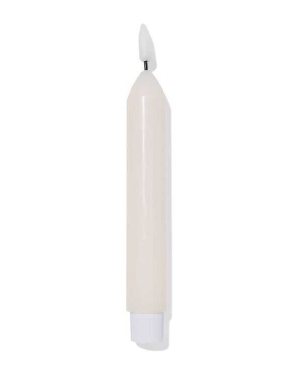bougie longue &agrave; led ⌀2,3x20cm ivoire - 13550136 - HEMA