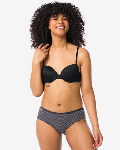 Damen-Hipster aus Baumwolle &ndash; 2 St&uuml;ck schwarz/wei&szlig; schwarz/wei&szlig; - 19660900BLACKWHITE - HEMA