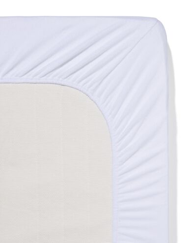 drap-housse tissu éponge 180x200 blanc - 5190065 - HEMA