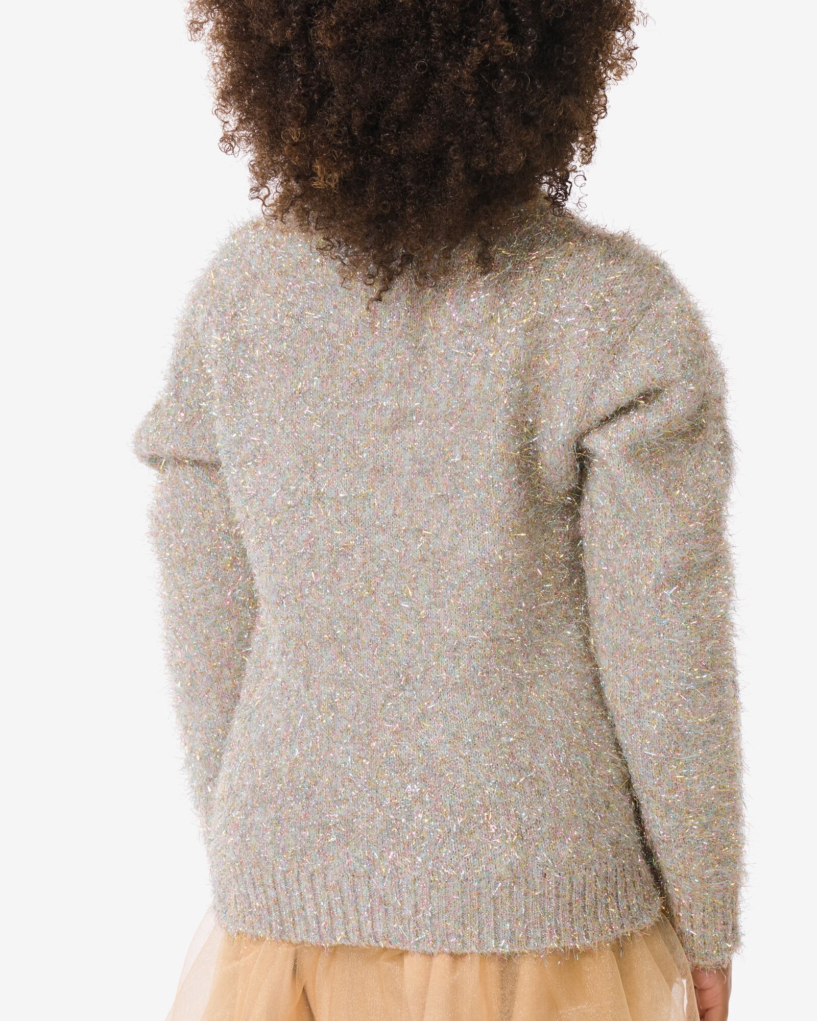 kindertrui glitter zilver - 30834018SILVER - HEMA