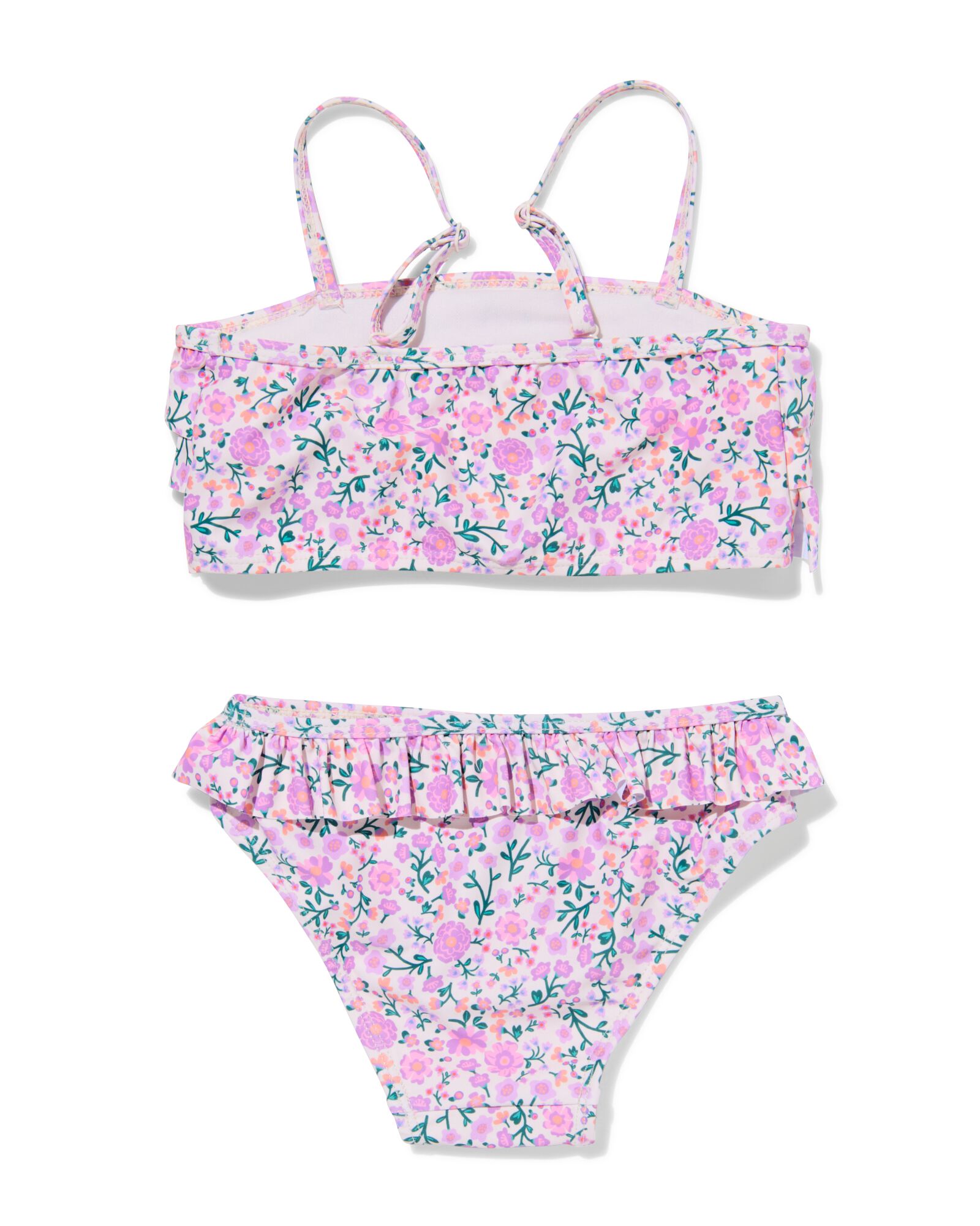 bikini enfant fleurs volants lilas lilas - 22260410LILAC - HEMA