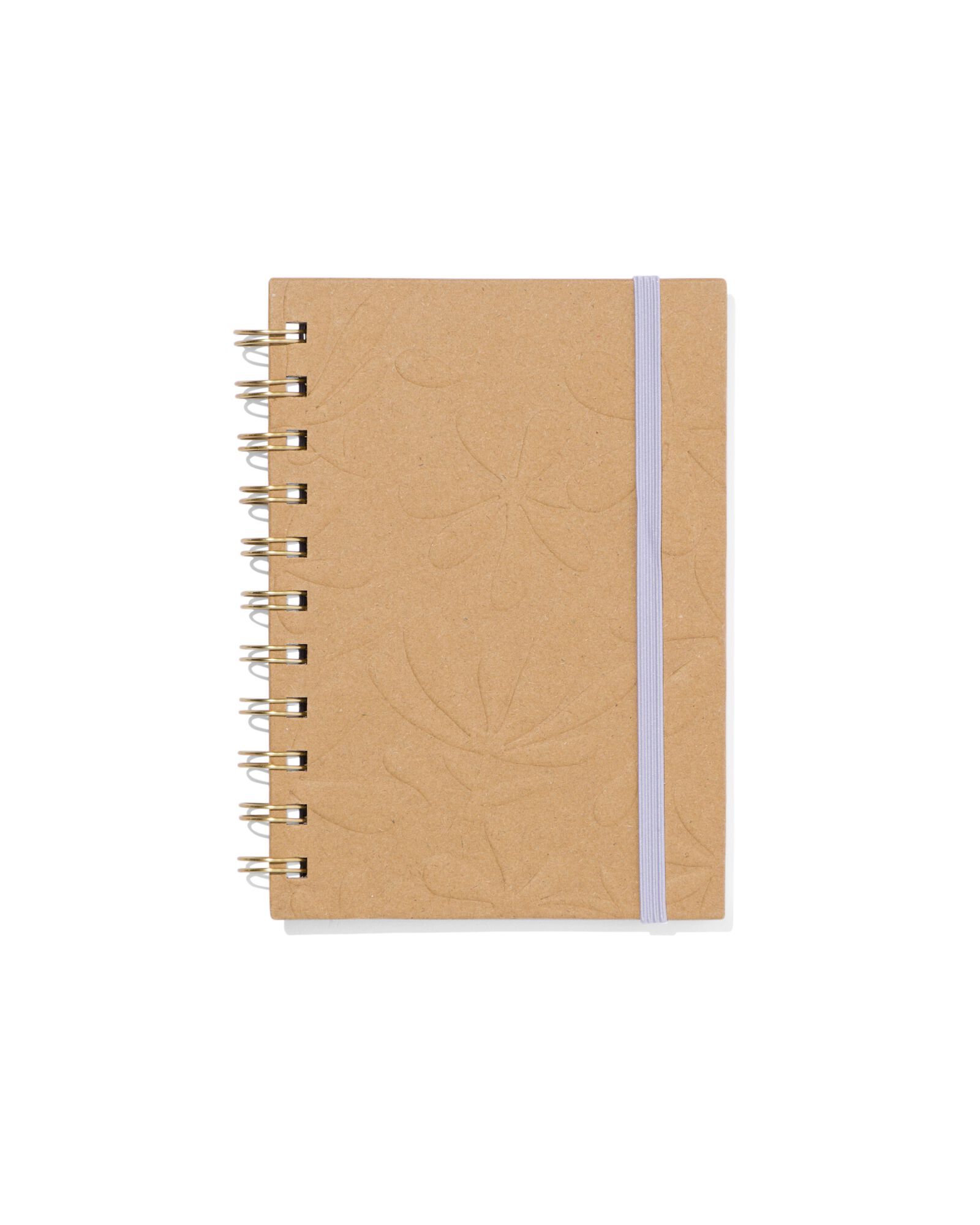 notitieboek A6 spiraal kraft - 14106006 - HEMA