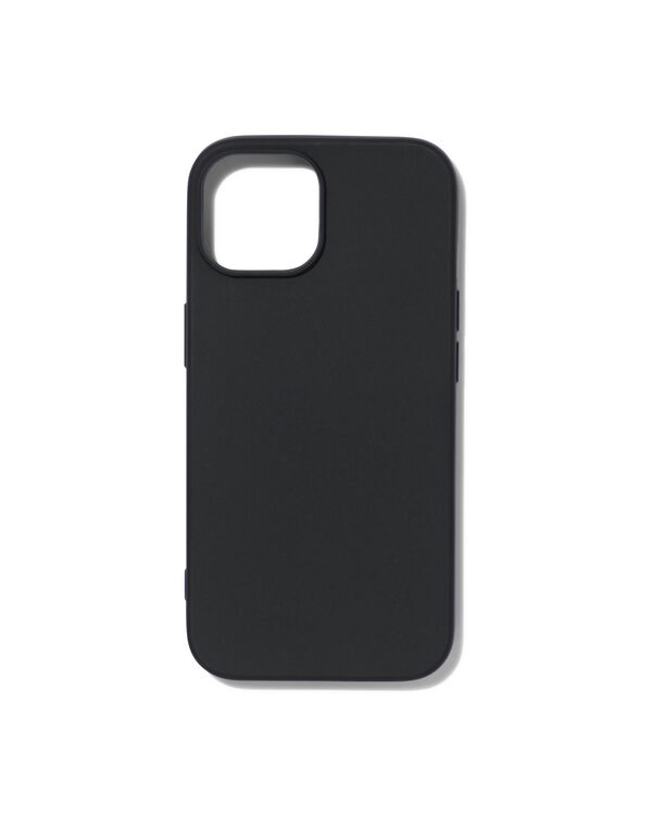 softcase iPhone 15 zwart - 39680023 - HEMA