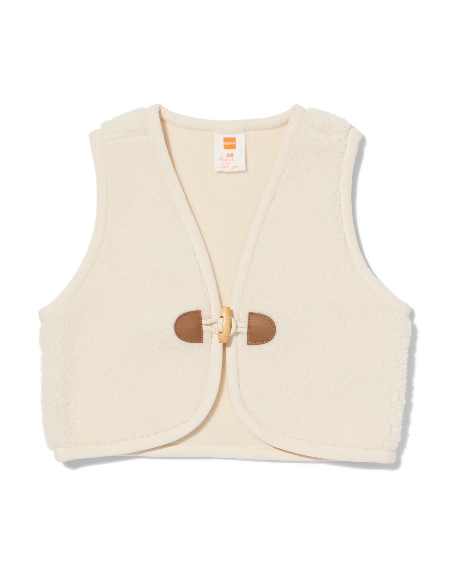 gilet b&eacute;b&eacute; teddy &eacute;cru - 33076260ECRU - HEMA