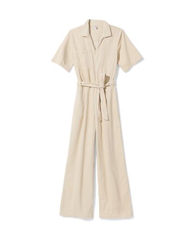 Damen-Jumpsuit Lena, Kord eierschalenfarben - 36205240OFFWHITE - HEMA