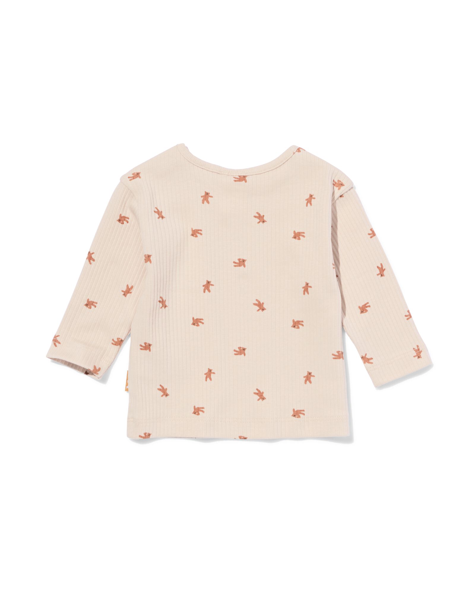 t-shirt c&ocirc;tel&eacute; nouveau-n&eacute; ours &eacute;cru - 33432420ECRU - HEMA