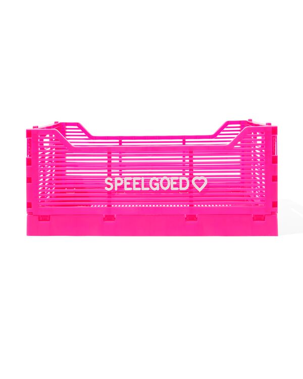 Buchstabentafel-Klappkiste, recycelt, M, pink rosa M  30 x 40 x 17 - 39800024 - HEMA