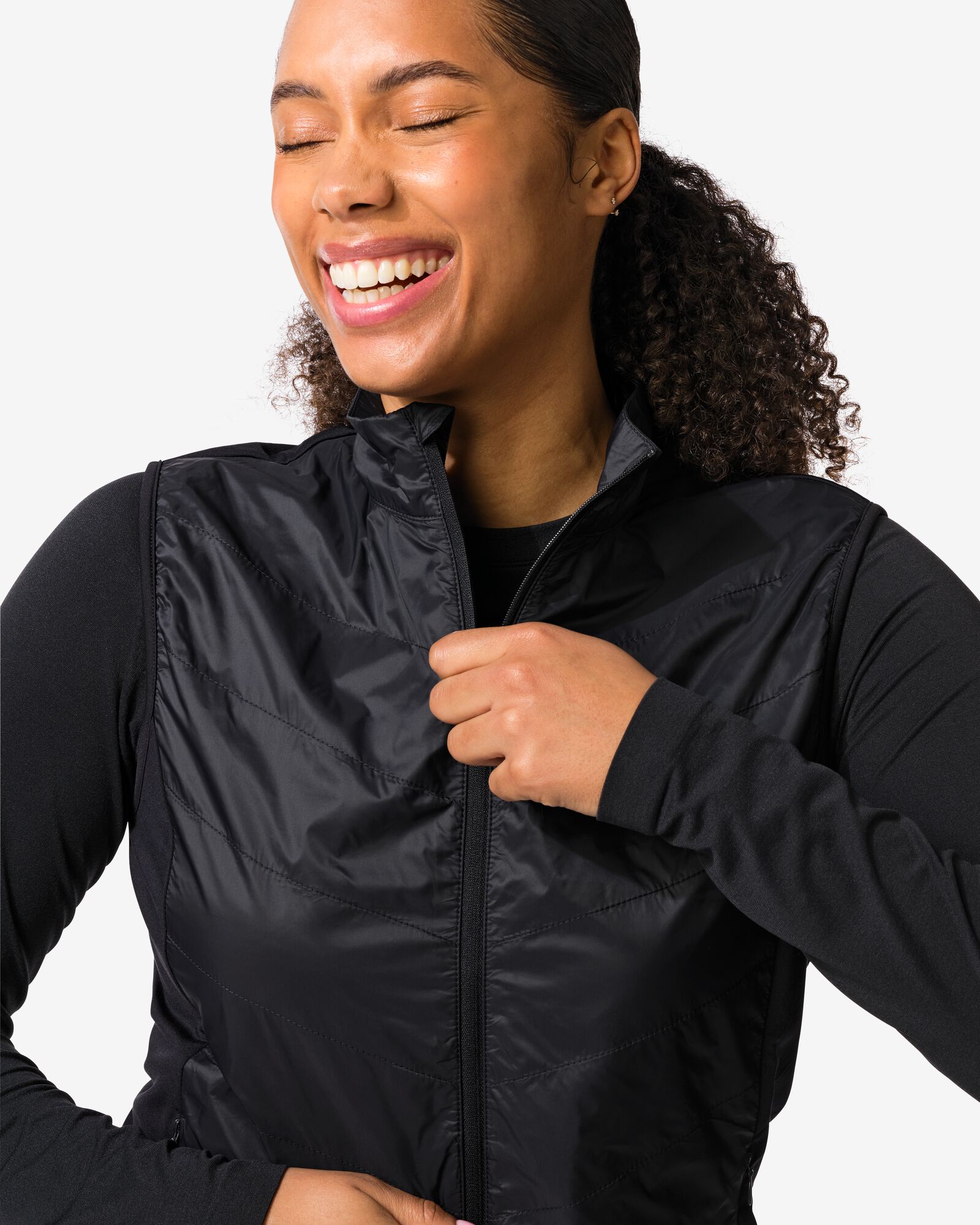 doudoune sans manches femme noir noir - 36000491BLACK - HEMA