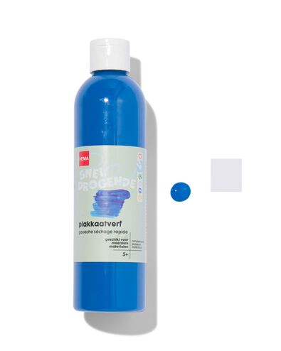 Plakatfarbe, blau, 250 ml - 15978715 - HEMA